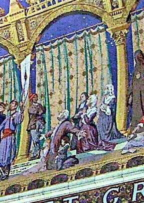 Détail de la grande mosaïque, basilique de Montmartre